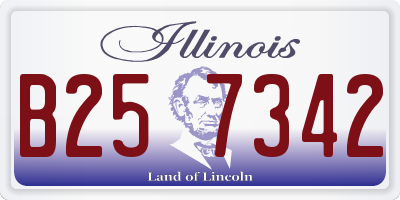 IL license plate B257342
