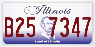 IL license plate B257347