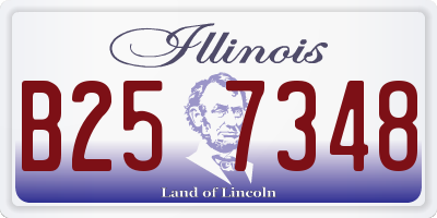 IL license plate B257348