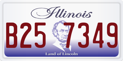 IL license plate B257349