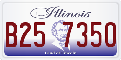 IL license plate B257350