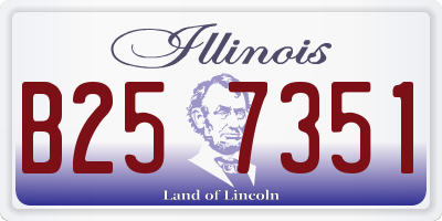 IL license plate B257351