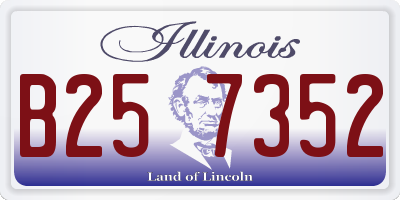 IL license plate B257352