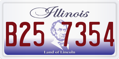 IL license plate B257354