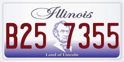 IL license plate B257355