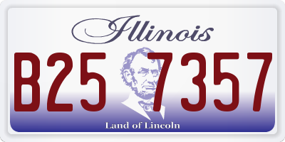 IL license plate B257357