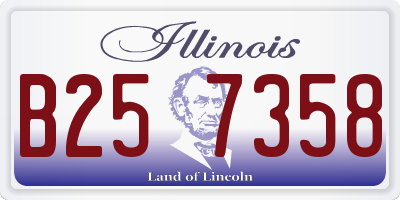 IL license plate B257358