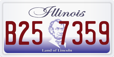 IL license plate B257359