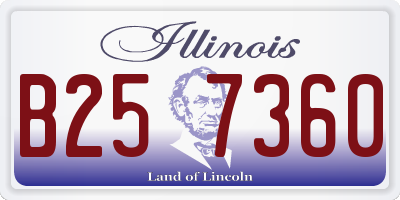 IL license plate B257360