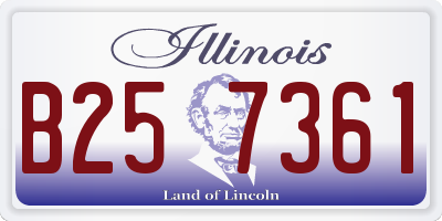 IL license plate B257361