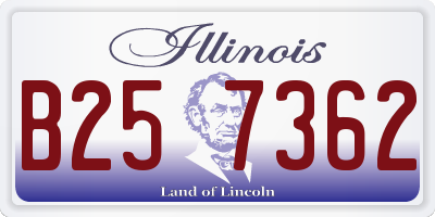 IL license plate B257362