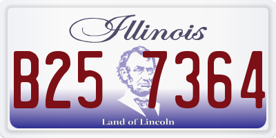 IL license plate B257364