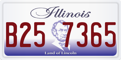 IL license plate B257365