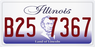 IL license plate B257367