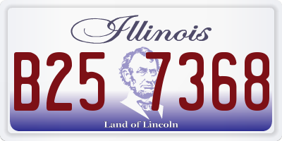 IL license plate B257368