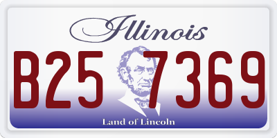 IL license plate B257369