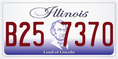 IL license plate B257370