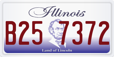 IL license plate B257372