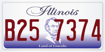 IL license plate B257374
