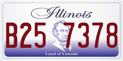 IL license plate B257378