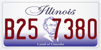 IL license plate B257380