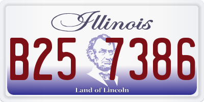 IL license plate B257386