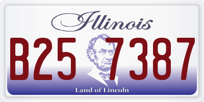 IL license plate B257387