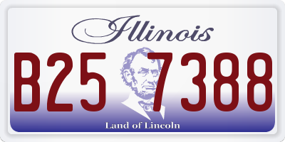 IL license plate B257388