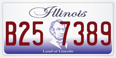 IL license plate B257389