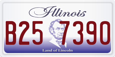 IL license plate B257390