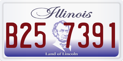 IL license plate B257391