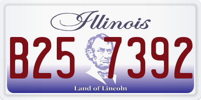 IL license plate B257392
