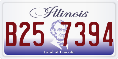 IL license plate B257394