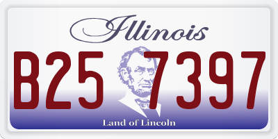 IL license plate B257397