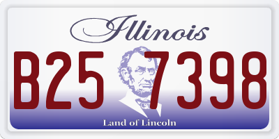IL license plate B257398
