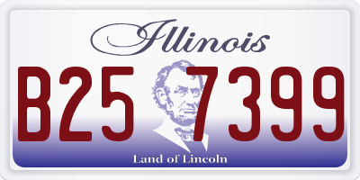 IL license plate B257399