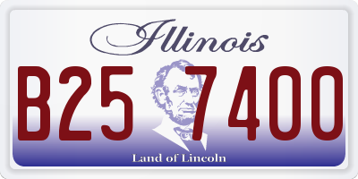 IL license plate B257400