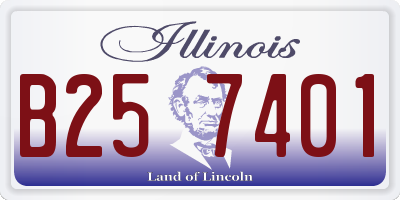 IL license plate B257401