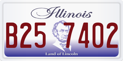 IL license plate B257402