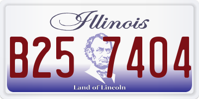 IL license plate B257404