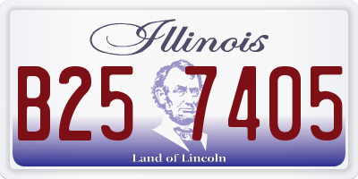 IL license plate B257405