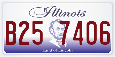 IL license plate B257406