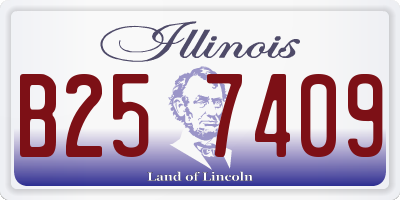 IL license plate B257409