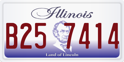 IL license plate B257414