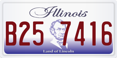 IL license plate B257416
