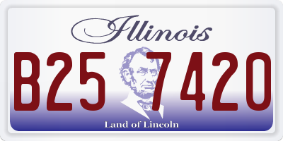 IL license plate B257420