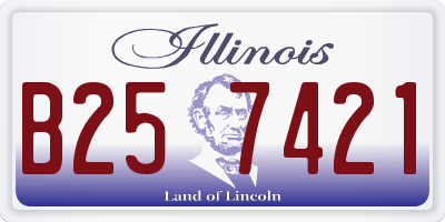 IL license plate B257421
