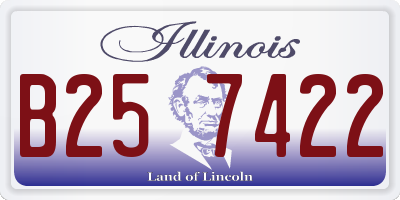 IL license plate B257422