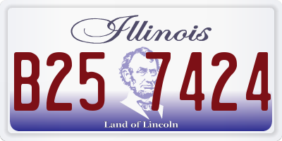 IL license plate B257424
