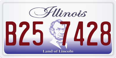 IL license plate B257428